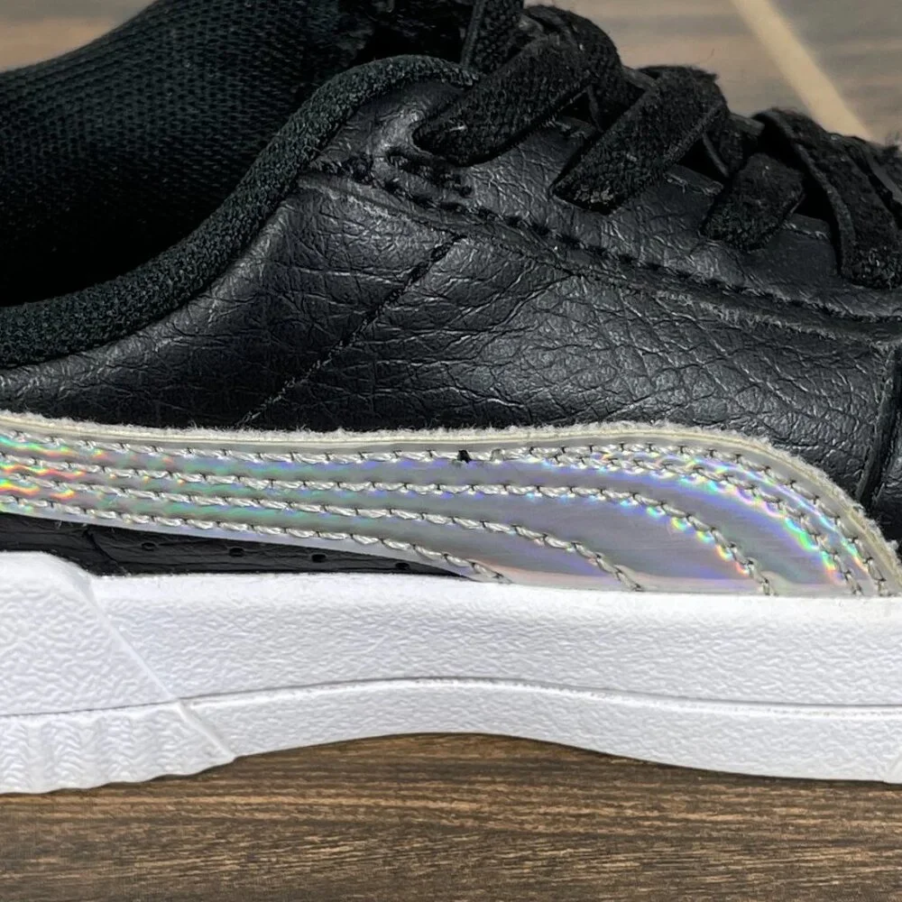 Puma Carina Rainbow AC Toddler Boys Size 8C Shoes Black Slip On Sneakers
